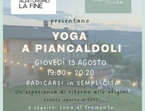 Yoga al tramonto all’Agriturismo La Fine: un’esperienza di benessere immersi nella natura